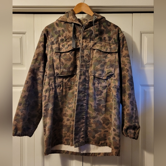 Military Surplus Other - Early 90s Austrian Pea Dot Erbsenmuster Camo Parka Coat Army Austria